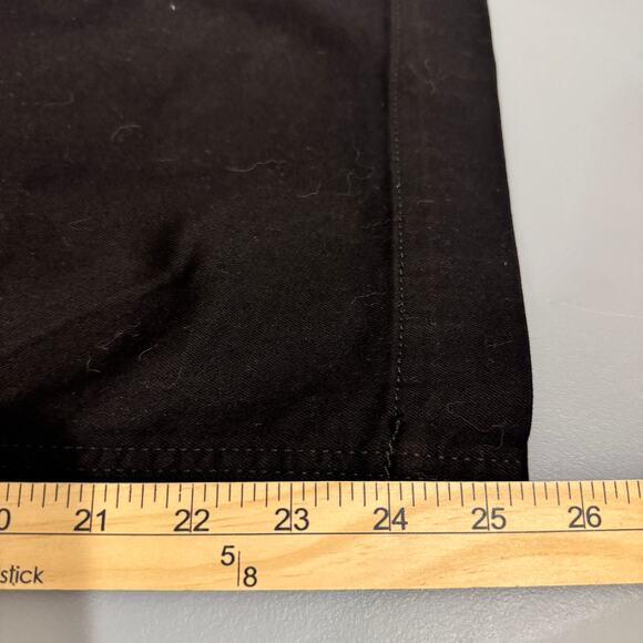 Jen7 Womens Pants Black Cropped Wide Leg High Rise Pockets Zip Button Close New - Picture 15 of 16